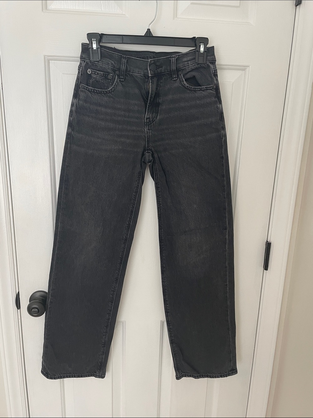 American Eagle Outfitters Black Wide-Leg Jeans